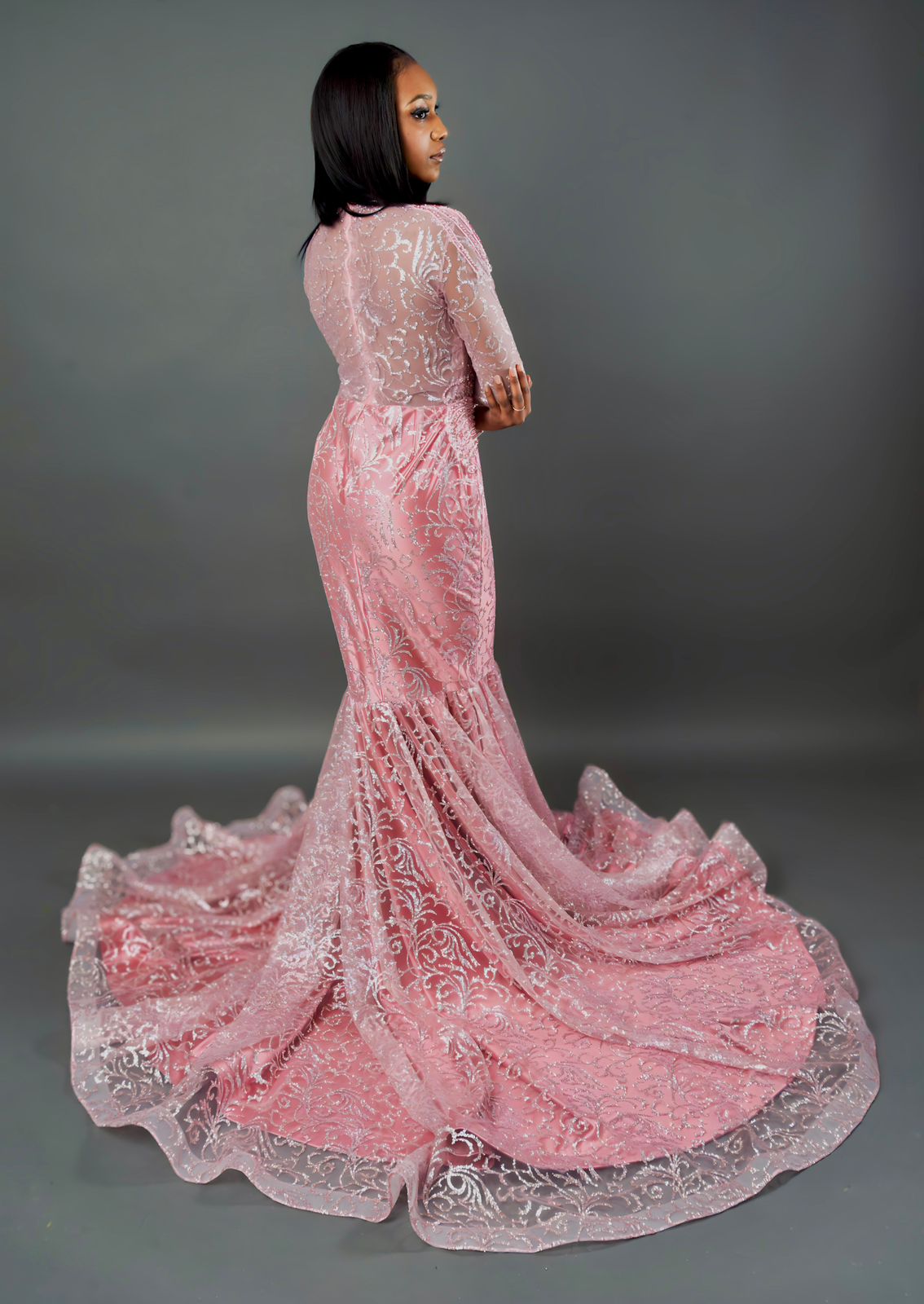 Clara Mermaid Pink Dress