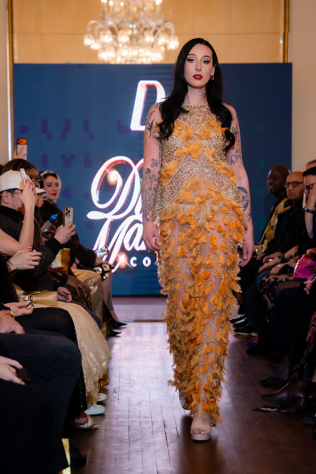 The Celestial Feather Gown