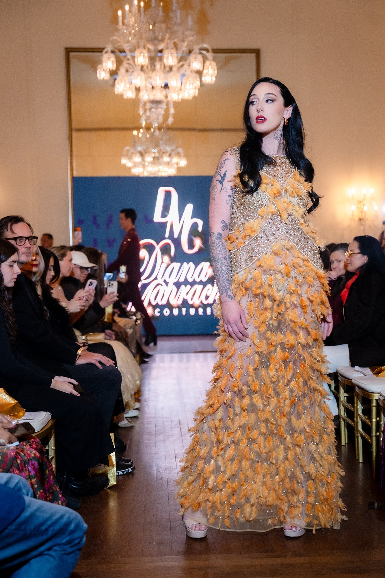 The Celestial Feather Gown