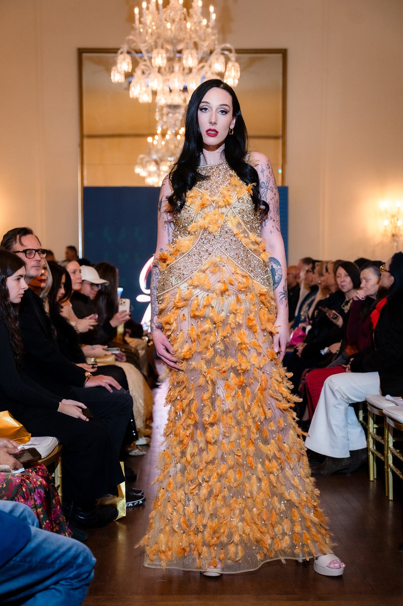 The Celestial Feather Gown