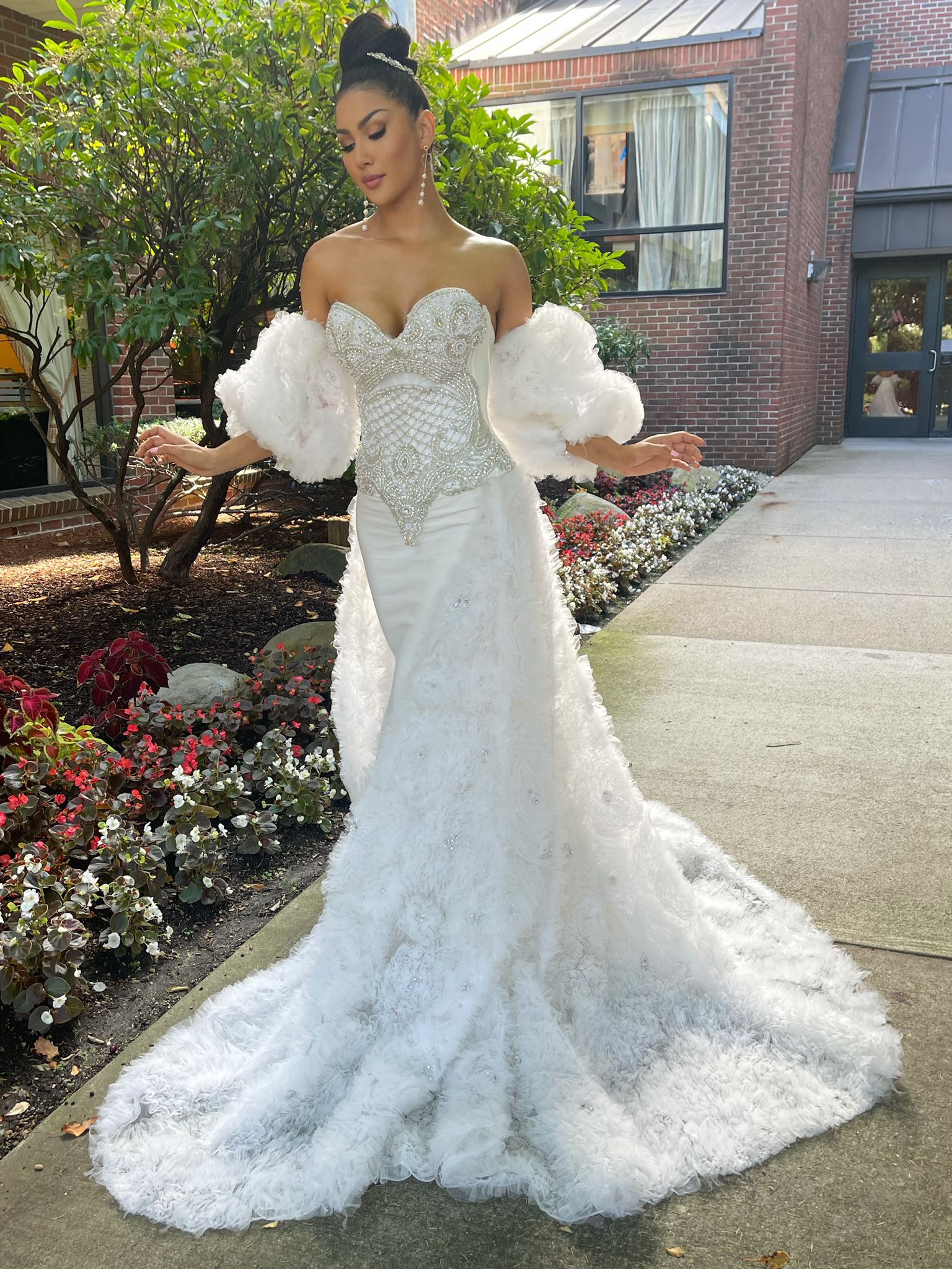 Eridana simple corset wedding dress - Bridal gown - Strapless